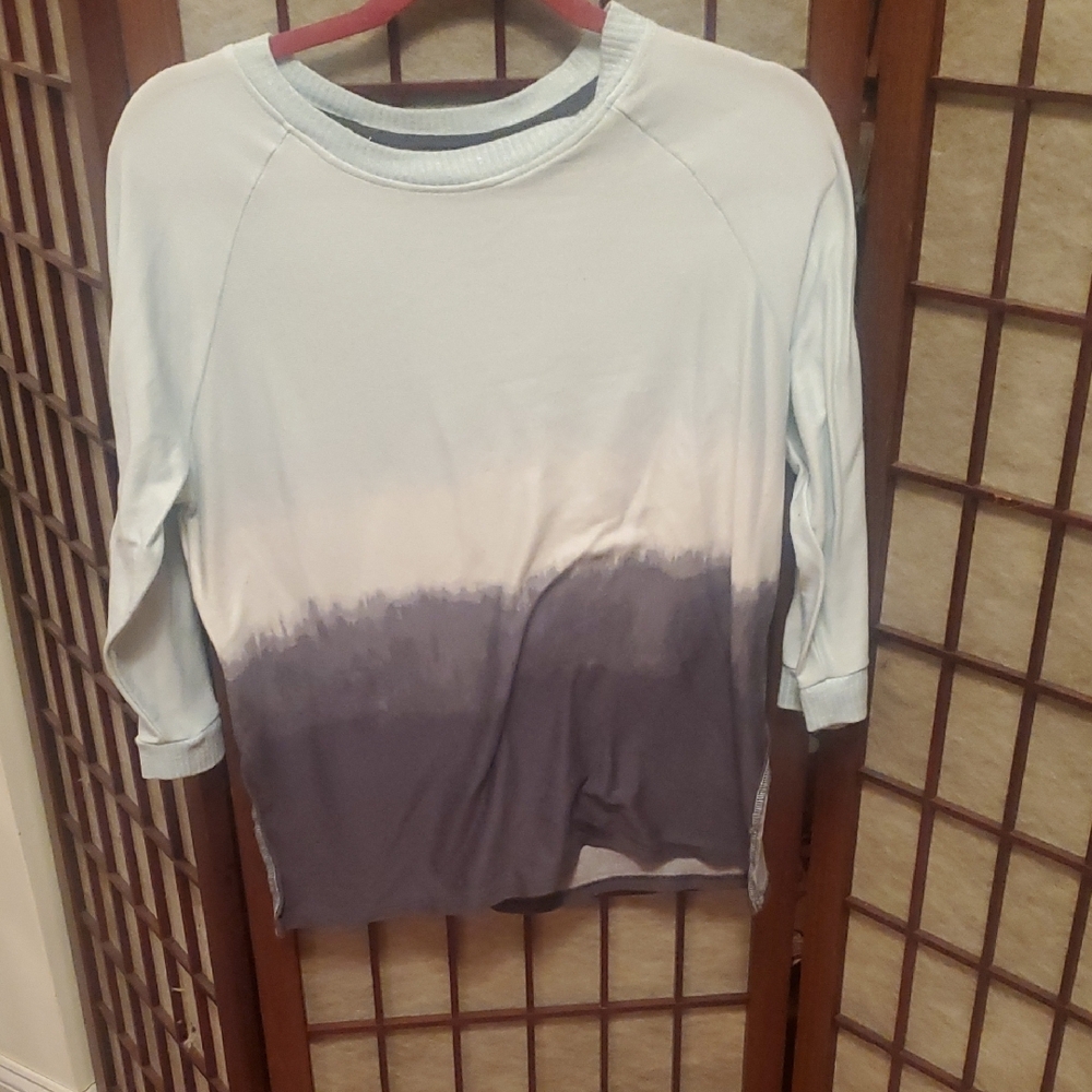 Secret Treasures Gradient Long Sleeve Pajama Shirt